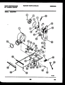 04 - Dryer Motor, Blower And Belt parts for Frigidaire Washer Dryer Combo SM230PXW1 from AppliancePartsPros.com