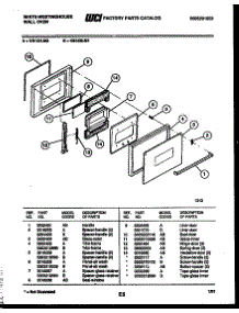 03 - Door Parts parts for Frigidaire Oven KB122LM1 from AppliancePartsPros.com