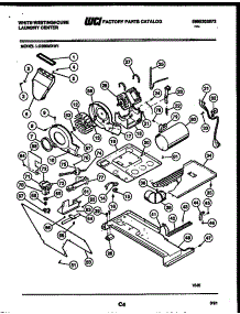 03 - Motor, Blower And Cabinet Parts parts for Frigidaire Washer Dryer Combo LG600MXW1 from AppliancePartsPros.com