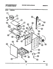 05 - Cabinet And Base parts for Frigidaire Washer Dryer Combo LE400MXD3 from AppliancePartsPros.com
