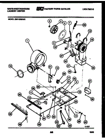 04 - Motor, Blower And Installation Part parts for Frigidaire Washer Dryer Combo SM115MXD2 from AppliancePartsPros.com