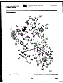05 - Dryer Motor, Blower And Belt parts for Frigidaire Washer Dryer Combo SM230LXW2 from AppliancePartsPros.com