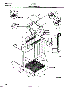 05 - Lower Cabinet / Top parts for Frigidaire Washer Dryer Combo LG400SXW3 from AppliancePartsPros.com