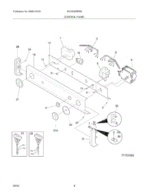 07 - Control Panel parts for White Westinghouse Washer Dryer Combo WLXG42REW5 from AppliancePartsPros.com