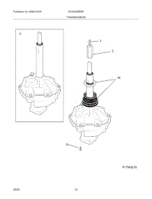 13 - Transmission parts for White Westinghouse Washer Dryer Combo WLXG42REW5 from AppliancePartsPros.com