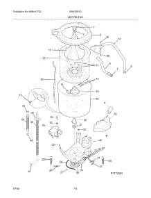11 - Motor / Tub parts for White Westinghouse Washer Dryer Combo SWXG831DQ0 from AppliancePartsPros.com