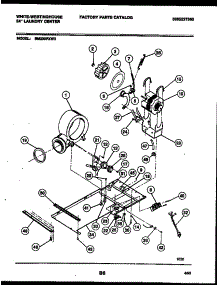04 - Dryer Motor, Blower And Belt parts for Frigidaire Washer Dryer Combo SM230PXD3 from AppliancePartsPros.com