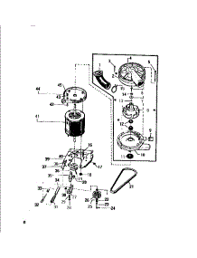 06 - Pulley, Belts parts for Frigidaire Washer LA271EXW2 from AppliancePartsPros.com