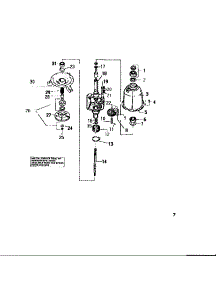 07 - Transmission parts for Frigidaire Washer LA271EXW2 from AppliancePartsPros.com