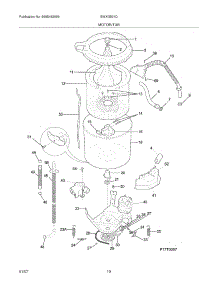 11 - Motor / Tub parts for White Westinghouse Washer Dryer Combo SWXG831DQ1 from AppliancePartsPros.com