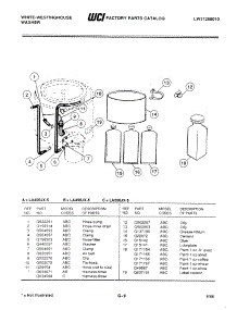 08 - Washer And Miscellaneous Parts parts for Frigidaire Washer LA500JXW5 from AppliancePartsPros.com