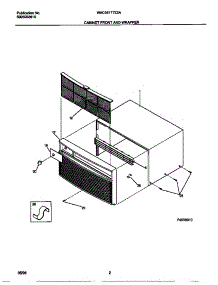 02 - Cabinet Front And Wrapper parts for Frigidaire Air Conditioner WAC051T7Z2A from AppliancePartsPros.com