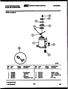 06 - Compressor Parts parts for Frigidaire Air Conditioner AL125M1A1 from AppliancePartsPros.com
