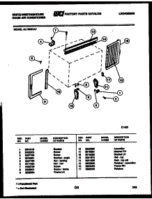 07 - Cabinet And Installation Parts parts for Frigidaire Air Conditioner AL125M1A1 from AppliancePartsPros.com