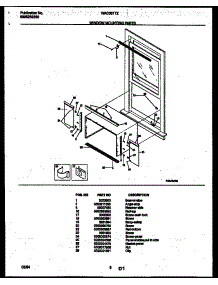 06 - Window Mounting Parts parts for Frigidaire Air Conditioner WAC051T7Z1 from AppliancePartsPros.com