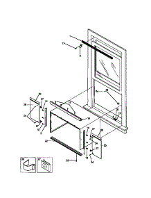06 - Window Mounting parts for Frigidaire Air Conditioner WAC051T7Z2 from AppliancePartsPros.com