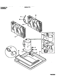 05 - Compressor parts for Frigidaire Air Conditioner WAC051T7Z5 from AppliancePartsPros.com