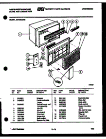 03 - Cabinet Parts parts for Frigidaire Air Conditioner AS18EL2K2 from AppliancePartsPros.com