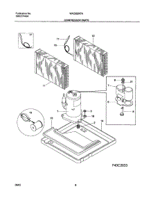 09 - System parts for White Westinghouse Air Conditioner WAC052K7A7 from AppliancePartsPros.com