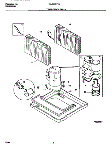 05 - Compressor Parts parts for Frigidaire Air Conditioner WAC053T7A6 from AppliancePartsPros.com