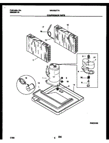 05 - Compressor Parts parts for Frigidaire Air Conditioner WAC052T7A1 from AppliancePartsPros.com