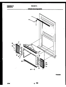 06 - Window Mounting Parts parts for Frigidaire Air Conditioner WAC052T7A1 from AppliancePartsPros.com