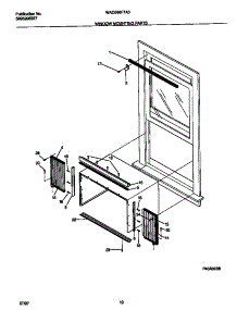 06 - Window Mounting Parts parts for Frigidaire Air Conditioner WAC066F7A3 from AppliancePartsPros.com