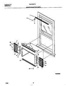 06 - Window Mounting Parts parts for Frigidaire Air Conditioner WAC056W7A5 from AppliancePartsPros.com