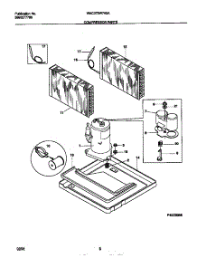 05 - Compressor Parts parts for Frigidaire Air Conditioner WAC073W7A5A from AppliancePartsPros.com