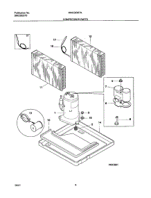 09 - System parts for White Westinghouse Air Conditioner WAC083K7A1 from AppliancePartsPros.com