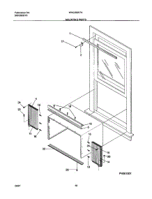 11 - Window Mounting parts for White Westinghouse Air Conditioner WAC083K7A1 from AppliancePartsPros.com