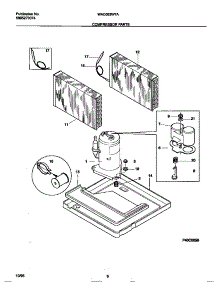 05 - Compressor Parts parts for Frigidaire Air Conditioner WAC083W7A5 from AppliancePartsPros.com