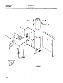 05 - Controls parts for White Westinghouse Air Conditioner WAC083K7A4 from AppliancePartsPros.com
