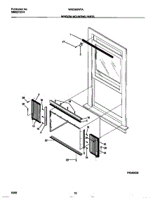 06 - Window Mounting Parts parts for Frigidaire Air Conditioner WAC083W7A5 from AppliancePartsPros.com