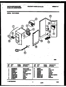 03 - Electrical Parts parts for Frigidaire Air Conditioner WAH119P2A2 from AppliancePartsPros.com