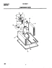 05 - Compressor parts for Frigidaire Air Conditioner WAH106H2T1 from AppliancePartsPros.com