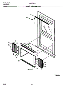 06 - Window Mounting Parts parts for Frigidaire Air Conditioner WAC067W7A1 from AppliancePartsPros.com