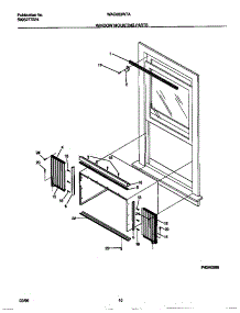 06 - Window Mounting Parts parts for Frigidaire Air Conditioner WAC083W7A from AppliancePartsPros.com