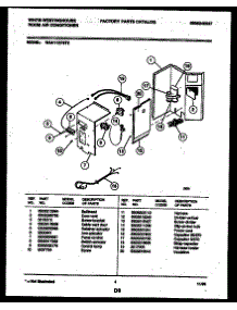 03 - Electrical Parts parts for Frigidaire Air Conditioner WAH11EP2T2 from AppliancePartsPros.com