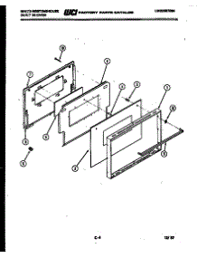 03 - Door Parts parts for Frigidaire Oven KB122G3 from AppliancePartsPros.com