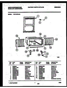 06 - Cabinet And Installation Parts parts for Frigidaire Air Conditioner WAV157S1A2 from AppliancePartsPros.com