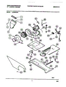 03 - Blower And Motor parts for Frigidaire Washer Dryer Combo LE400MXW3 from AppliancePartsPros.com