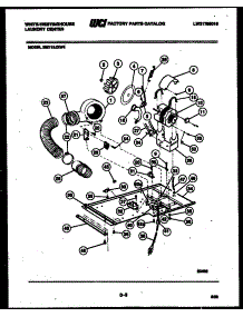 04 - Dryer Motor, Blower And Belt parts for Frigidaire Washer Dryer Combo SM115JXW4 from AppliancePartsPros.com