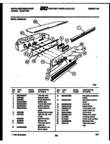 06 - Control Panel parts for Frigidaire Oven KB883LM1 from AppliancePartsPros.com