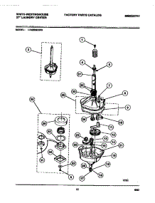 07 - Transmission Assembly parts for Frigidaire Washer Dryer Combo LE400MXW3 from AppliancePartsPros.com