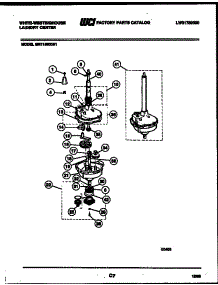07 - Transmission Parts parts for Frigidaire Washer Dryer Combo SM115MXW1 from AppliancePartsPros.com
