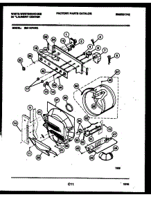 03 - Console, Control And Drum parts for Frigidaire Washer Dryer Combo SM115PXD2 from AppliancePartsPros.com