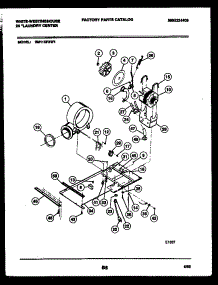 04 - Dryer Motor, Blower And Belt parts for Frigidaire Washer Dryer Combo SM115PXD1 from AppliancePartsPros.com