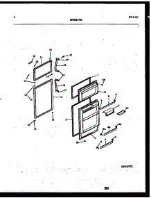 03 - Door Parts parts for Frigidaire Refrigerator RT163LLW3 from AppliancePartsPros.com