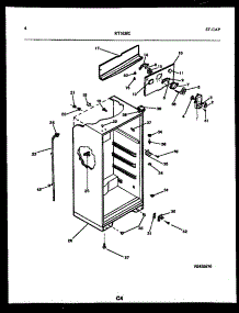 03 - Cabinet Parts parts for Frigidaire Refrigerator RT163SCD1 from AppliancePartsPros.com
